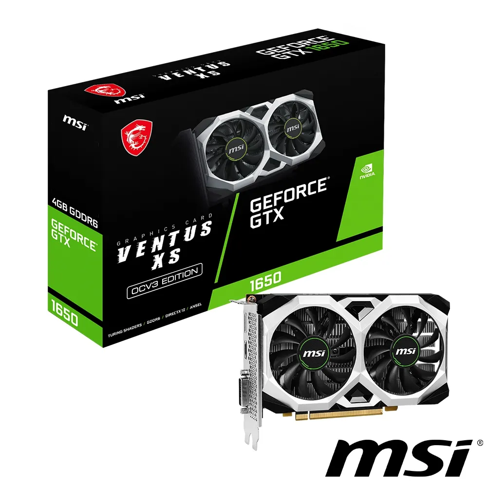 微星 GeForce GTX 1650 D6 VENTUS XS OC V3 顯示卡 歷史價格詳細信息