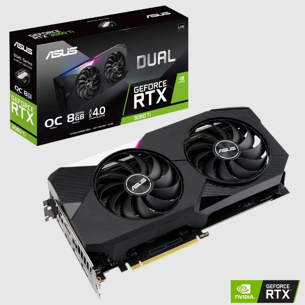ASUS 華碩 Dual RTX 3060 Ti 顯示卡 8GB/O8G/GDDR6X/3060TI/OC/超頻/雙風扇 歷史價格詳細信息