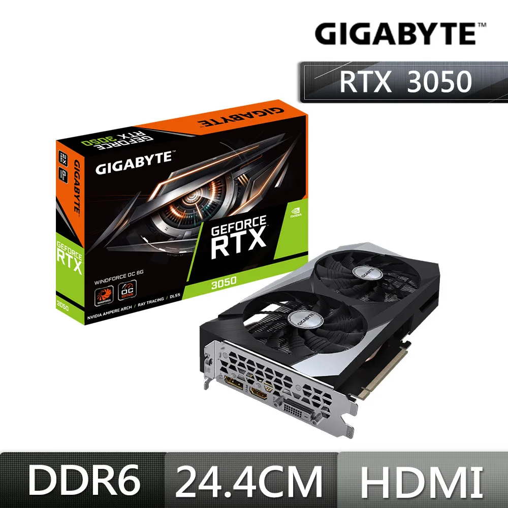 技嘉GeForce RTX 3050 EAGLE OC 8G 顯示卡 歷史價格詳細信息