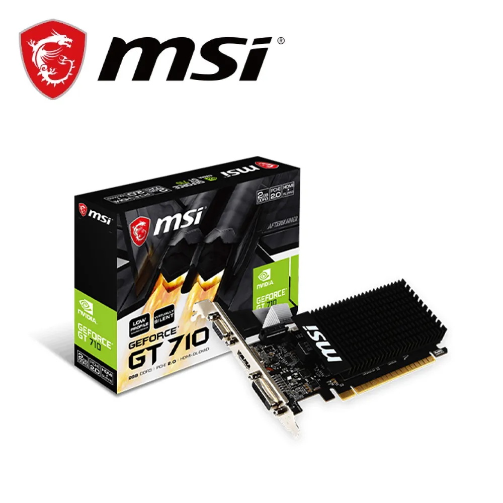 微星gt710 1G HDMI 獨立顯卡半高刀卡品牌機升級ITX小顯卡 亮機卡 歷史價格詳細信息