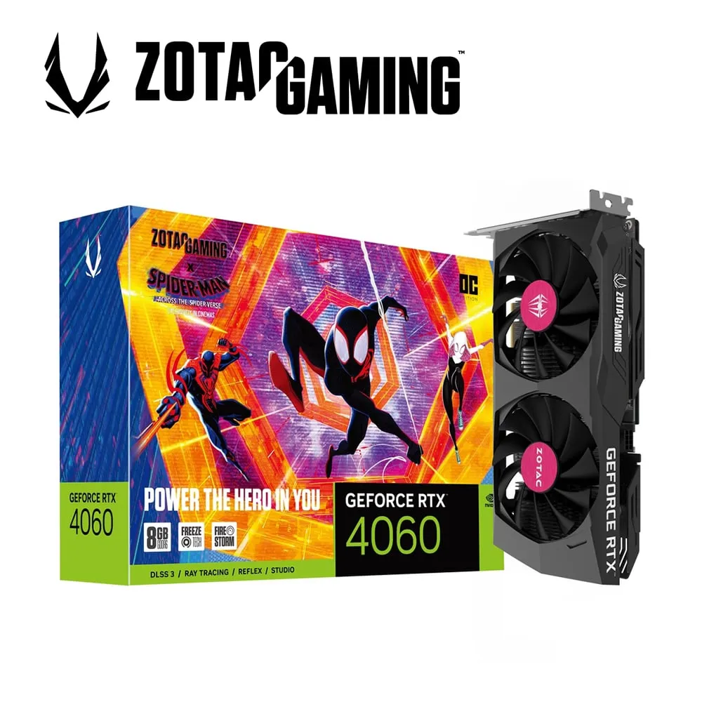ZOTAC 索泰 GAMING GeForce RTX4060 8GB OC 【蜘蛛人】聯名電競顯示卡 歷史價格詳細信息