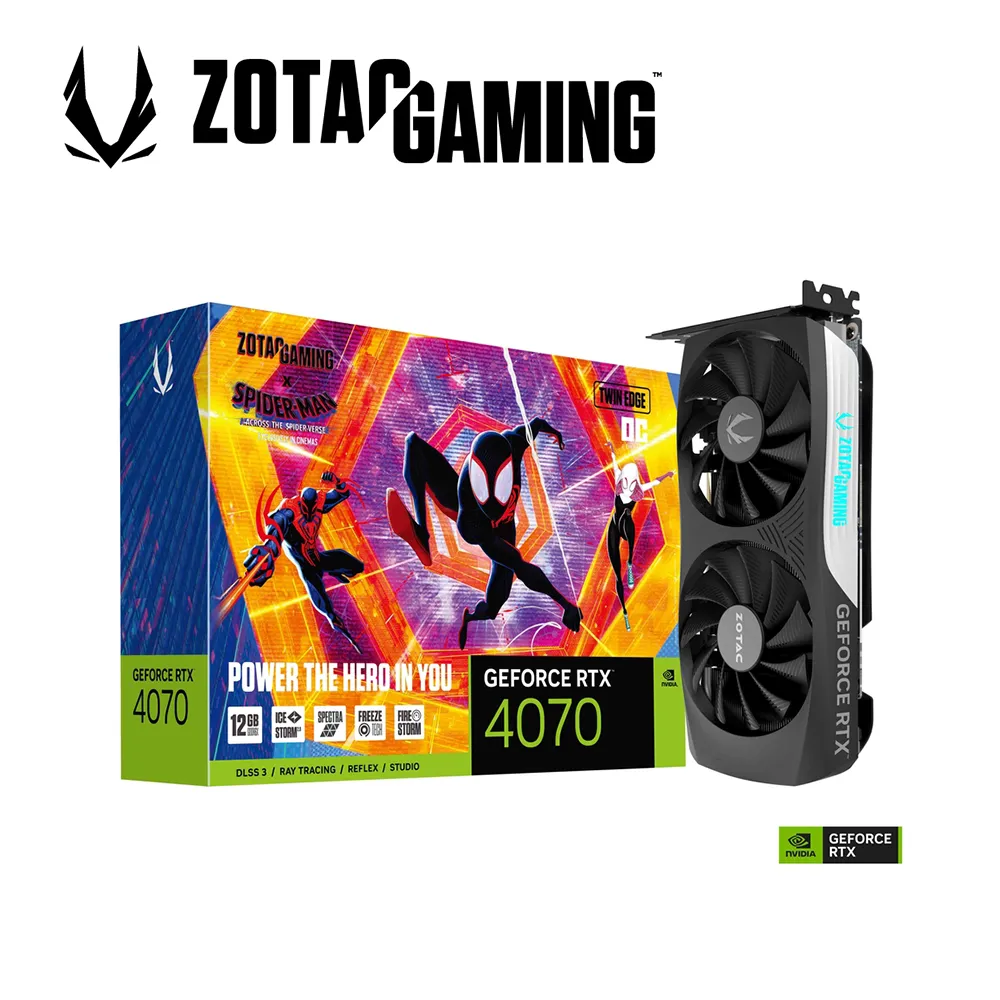 ZOTAC 索泰 GAMING GeForce RTX 4070 Twin Edge OC SPIDERMAN 顯示卡 (ZT-D40700H-10SMP) 價格比較,價格查詢,歷史價格詳細信息