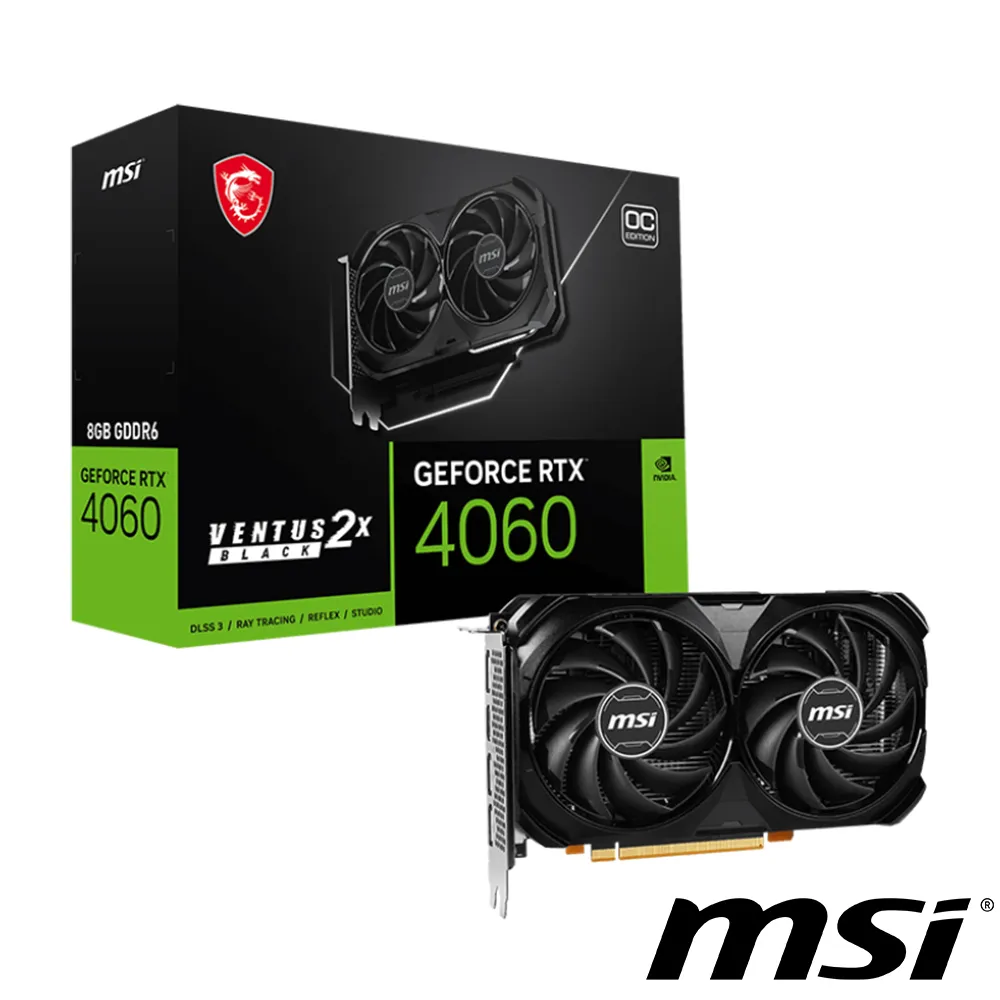 微星 GeForce RTX 4060 VENTUS 2X BLACK 8G OC 顯示卡 歷史價格詳細信息