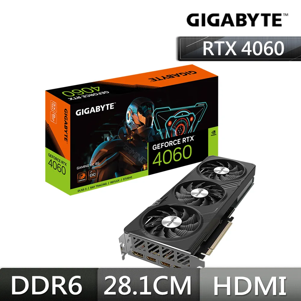 GIGABYTE 技嘉 RTX4060 GAMING OC 8G 顯示卡 N4060GAMING OC-8GD 顯卡 歷史價格詳細信息