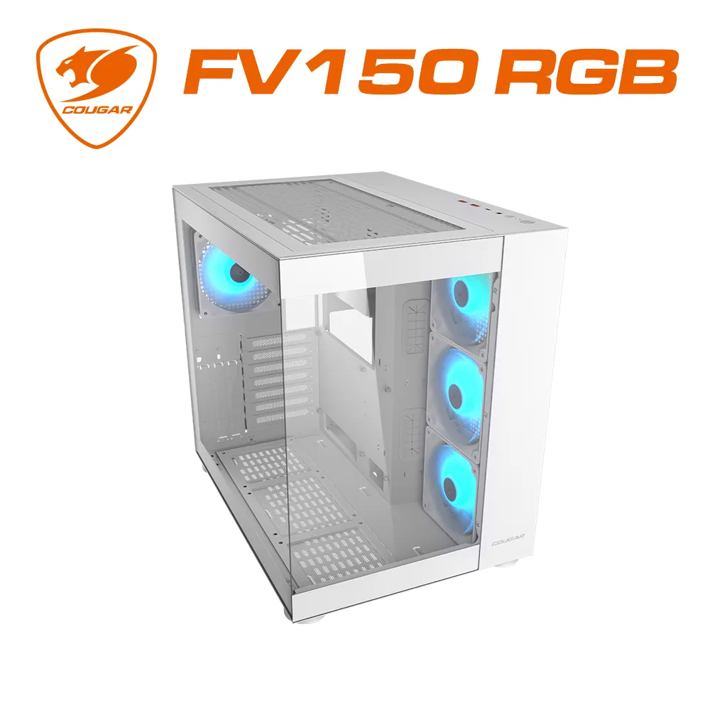 【COUGAR 美洲獅】FV150 RGB 電競機箱 電腦機殼(白色/ATX/附4顆ARGB風扇) 歷史價格詳細信息