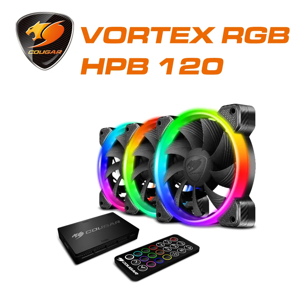 【COUGAR 美洲獅】VORTEX RGB FCB 120 散熱風扇 歷史價格詳細信息