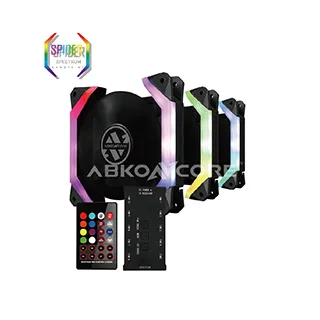 【ABKONCORE】 颶風系列 RGB風扇 (三顆裝) 1680萬色SYNC AB-Hurricane-3 歷史價格詳細信息