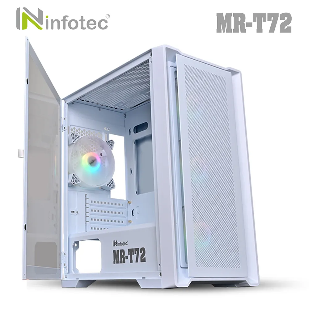 infotec【MR-T10 USB3.0】彩色定光4風扇 遊戲機殼(全開玻璃磁吸側板+燈光關開鍵) 【現貨】電腦機殼 歷史價格詳細信息