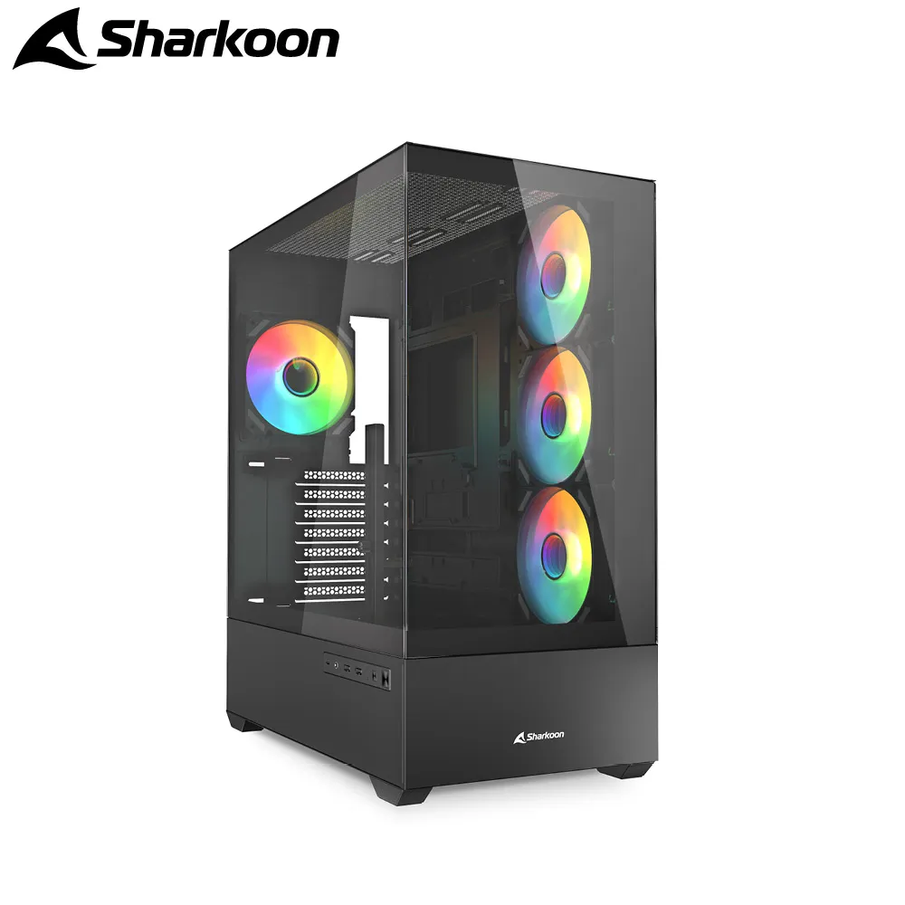 Sharkoon 德國 旋剛 ARGB WAVE 風扇Type-C 鐵網 240 水冷排 逐浪者 ATX 電腦機殼 歷史價格詳細信息