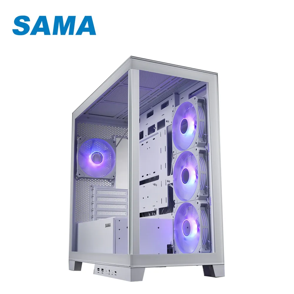 SAMA 先馬 SAK702(W) 新鏡界(白) 幻彩版  M-ATX / ITX 雙玻璃 海景房 電腦機殼 歷史價格詳細信息