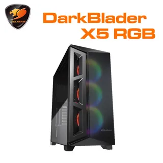 Cougar 美洲獅 Dark Blader X5 中塔機箱 黑 白/出眾的散熱/全景透視一覽無遺/支援顯卡垂直安裝 歷史價格詳細信息