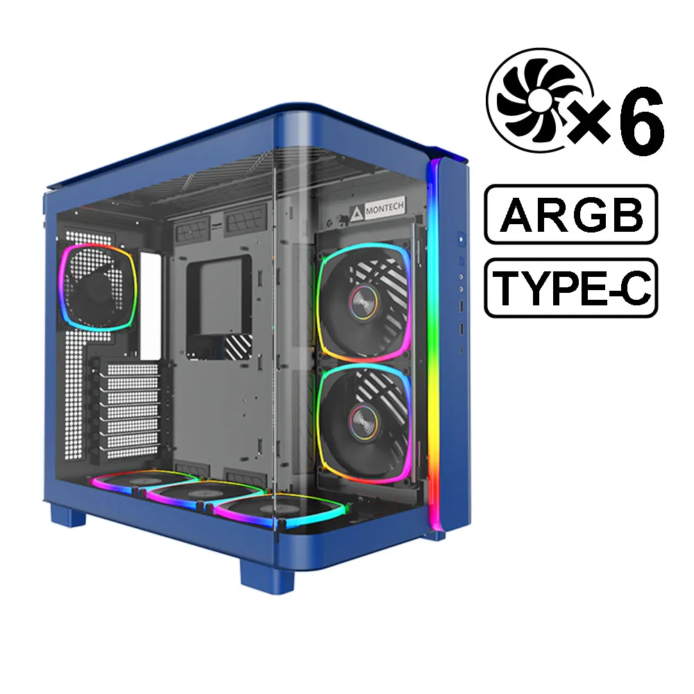 MONTECH 君主 KING 95 分艙設計 全景玻璃透側 ATX機殼《白》 歷史價格詳細信息