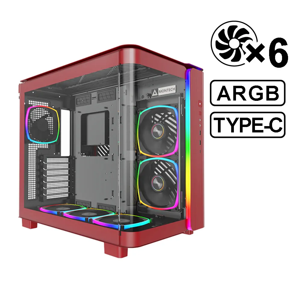 MONTECH 君主 KING 95 分艙設計 全景玻璃透側 ATX機殼《白》 歷史價格詳細信息