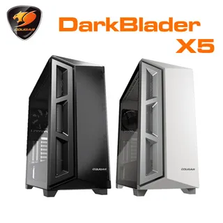 Cougar 美洲獅 Dark Blader X5 中塔機箱 黑 白/出眾的散熱/全景透視一覽無遺/支援顯卡垂直安裝 歷史價格詳細信息