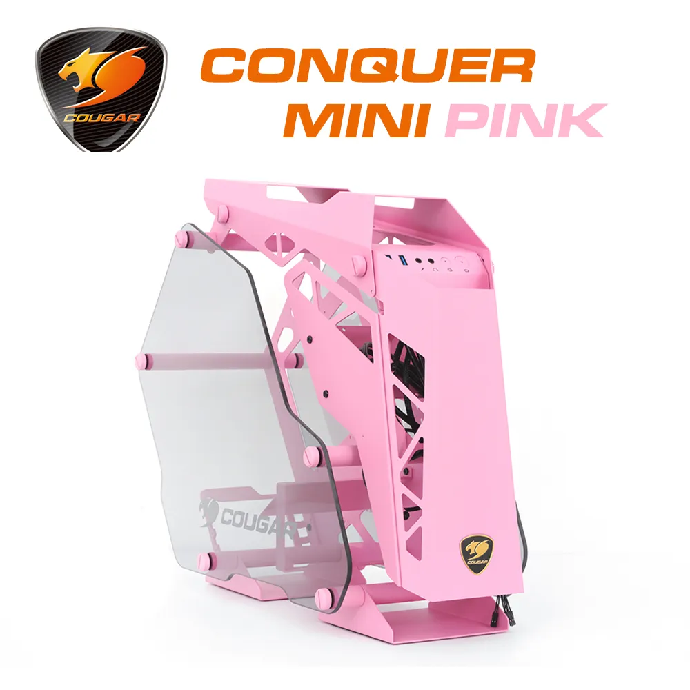 【COUGAR 美洲獅】CONQUER MINI PINK 開放式電腦機殼 電競機箱 主機殼 歷史價格詳細信息