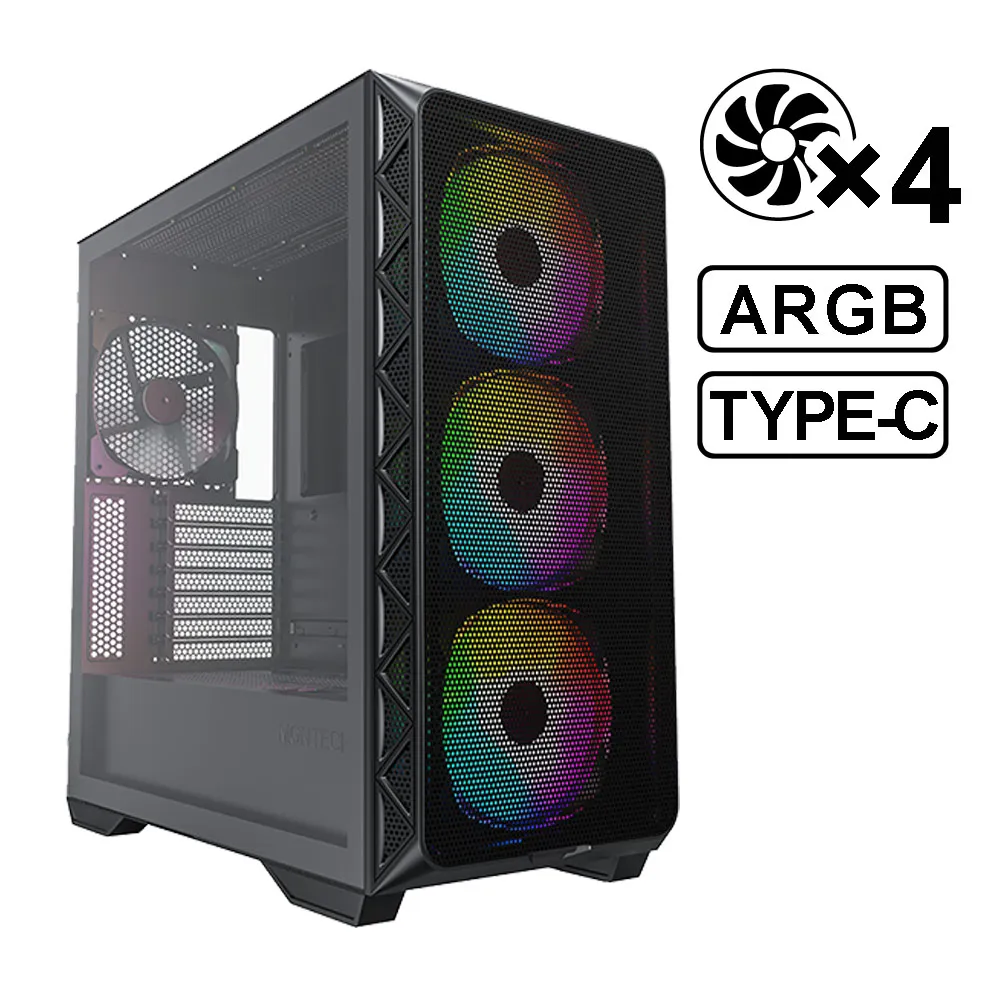 MONTECH(君主) Air 903 MAX WHITE 電腦機殼 (白) 內含14cm風扇*4/TYPE-C/支援直立顯卡 歷史價格詳細信息