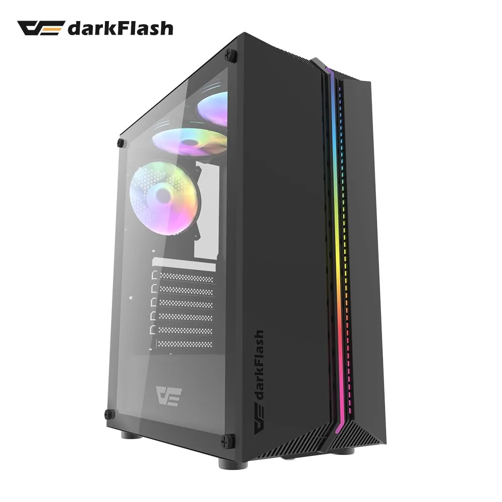 darkFlash大飛 DK150 ATX (預鎖3顆12公分炫彩固光風扇)電腦機殼 歷史價格詳細信息