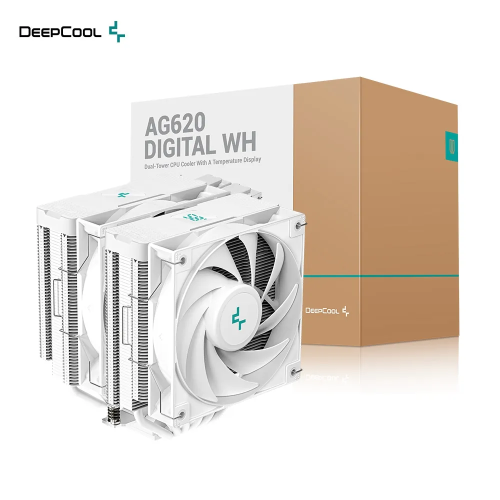 DEEPCOOL 九州風神 AK620 DIGITAL 六導管 CPU 散熱器《白》 歷史價格詳細信息