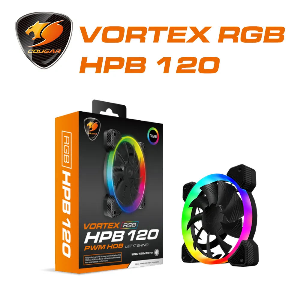 【COUGAR 美洲獅】VORTEX RGB FCB 120 散熱風扇 歷史價格詳細信息