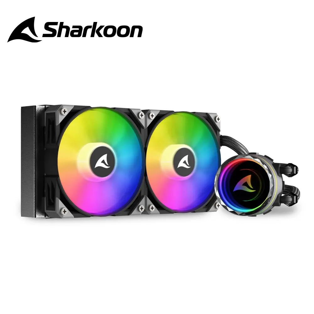 Sharkoon 德國 旋剛 RGB HEX 六風扇 ARGB Type-C 240 水冷排 ATX 電腦機殼 歷史價格詳細信息