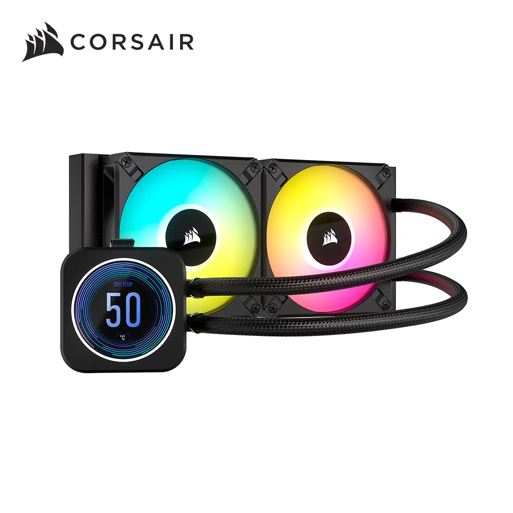 海盜船 CORSAIR iCUE H100i ELITE LCD XT 240CPU水冷散熱器 歷史價格詳細信息