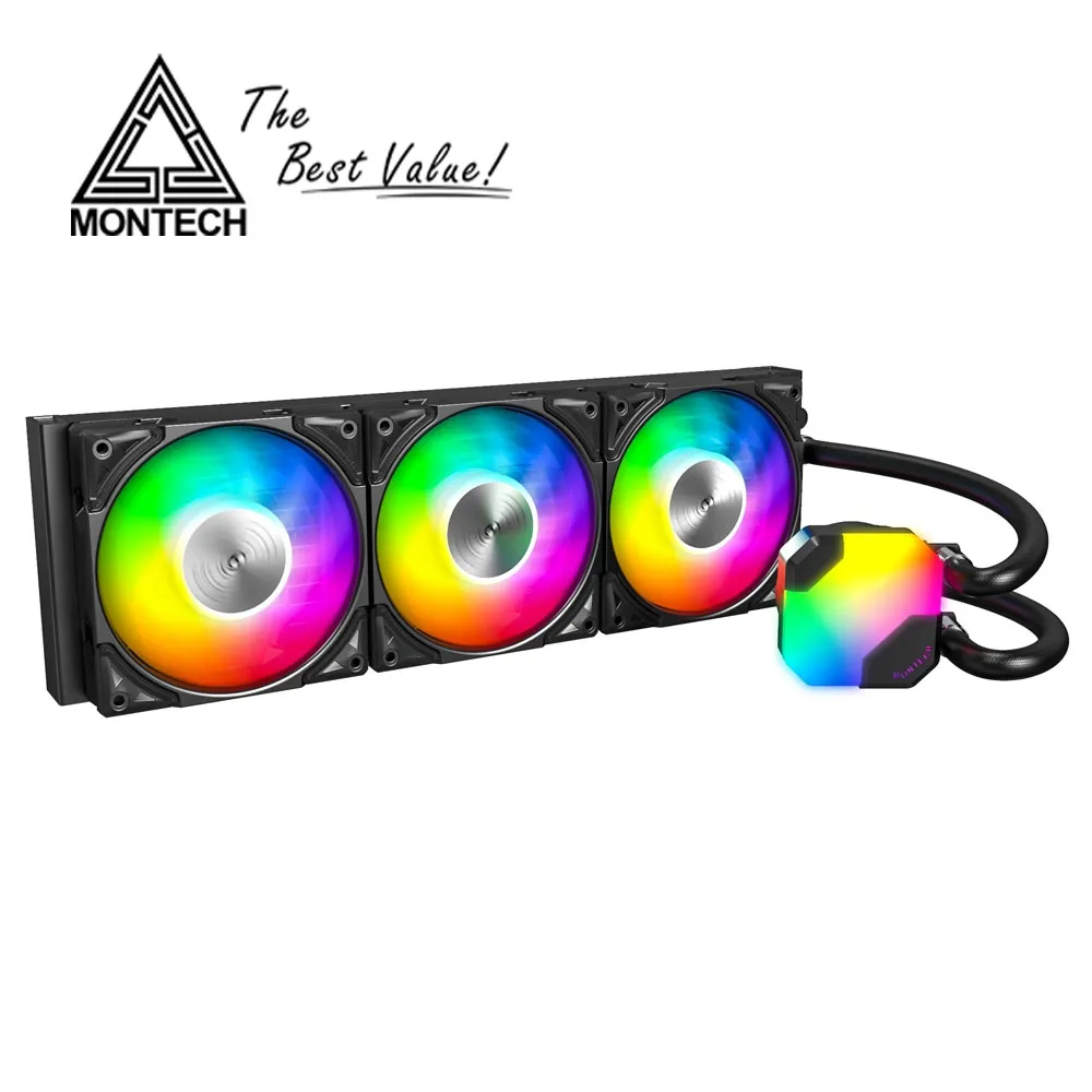 MONTECH 君主 HyperFlow ARGB 360 黑 (360mm/預安裝設計/ARGB水冷頭) 歷史價格詳細信息