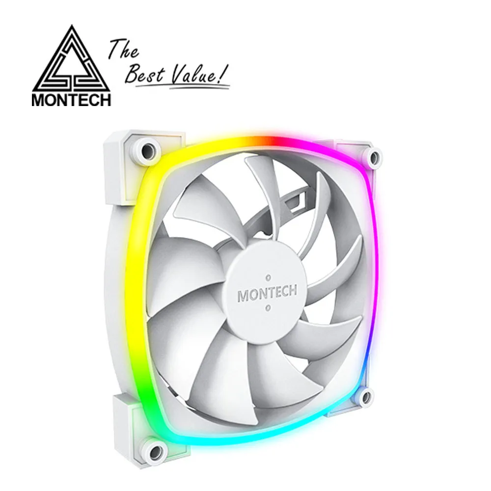 MONTECH 君主 AX120 PWM ARGB 1600轉 動態液壓軸承靜音風扇《黑》 歷史價格詳細信息