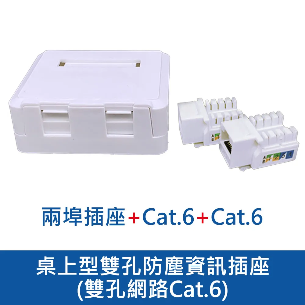 桌上型雙孔防塵資訊插座-網路Cat.6+電話Cat.3 歷史價格詳細信息