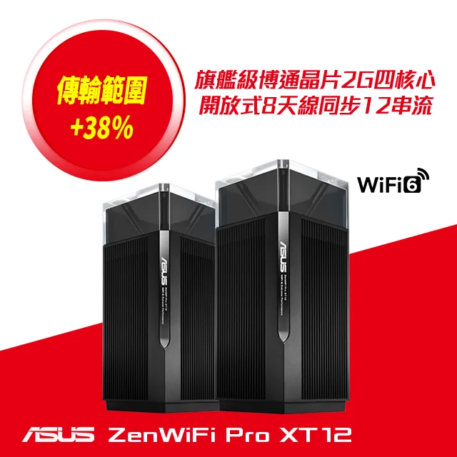 ASUS 華碩 ZenWiFi Pro XT12 三入組 AX11000 Mesh 三頻全屋網狀 WiFi 6 無線路由器(分享器) 歷史價格詳細信息