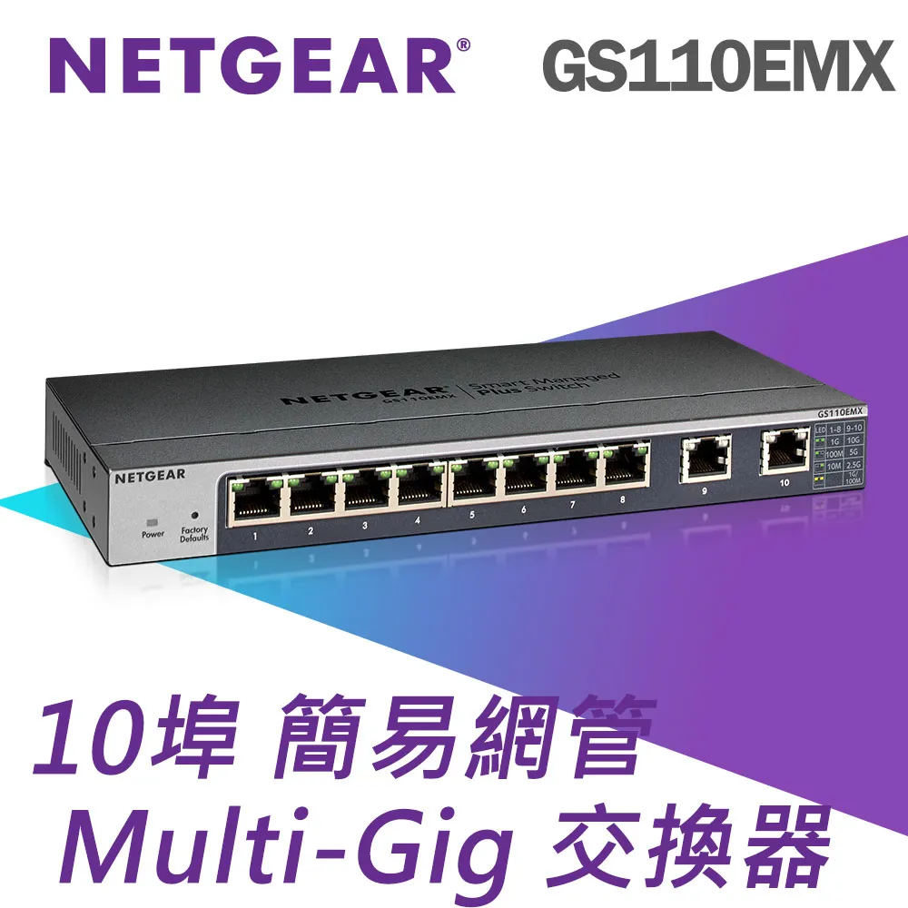 NETGEAR GS110MX 10埠 Multi-Giga 交換器 無網管/無風扇式設計/5速交換器/德總電腦 歷史價格詳細信息