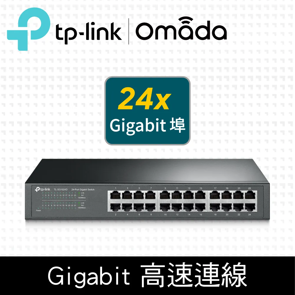 TP-LINK TL-SG1024D 24 埠 Gigabit 桌上型/機架裝載型交換器【JT3C】 歷史價格詳細信息