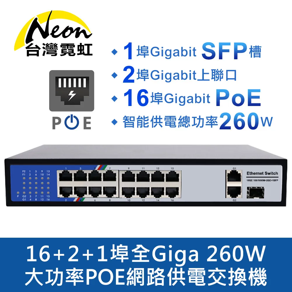16+2 POE SWITCH 交換器 交換機 16路 18路 路由器 光纖 SFP 分享器 千兆 1000Mbps 歷史價格詳細信息