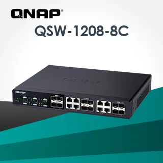 QNAP 威聯通 QSW-1208-8C 12埠 10GbE 非網管型交換器 歷史價格詳細信息