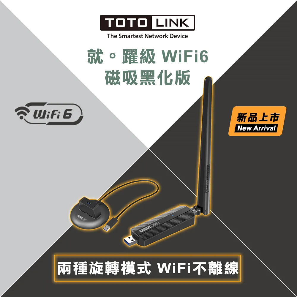 TOTOLINK X6100UA AX1800 WiFi6 USB 雙頻無線網卡 高速傳輸 磁吸式底座 免驅 WIN11 歷史價格詳細信息