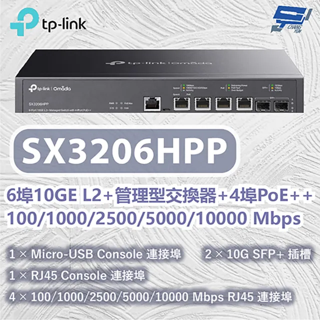 TP-LINK SX3206HPP Omada 6埠10GE L2+管理型交換器+4埠PoE++ 歷史價格詳細信息
