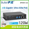 BulletPoE  8埠 Gigabit  PoE Switch 總功率120W 網路供電交換器 歷史價格詳細信息