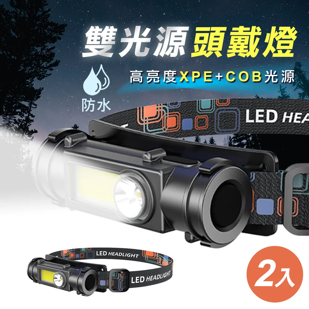防水遠近雙光源頭戴燈2入組 價格比較,價格查詢,歷史價格詳細信息