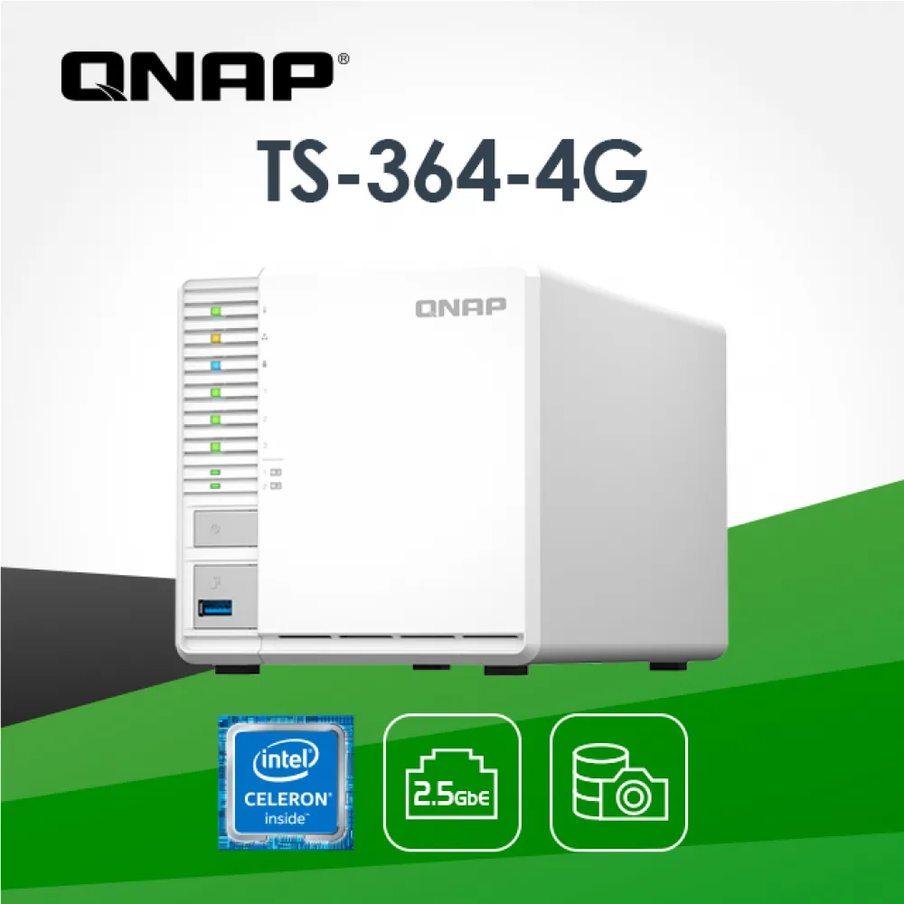 QNAP 威聯通 TS-364-8G 3Bay NAS 網路儲存伺服器(不含硬碟) 價格比較,價格查詢,歷史價格詳細信息