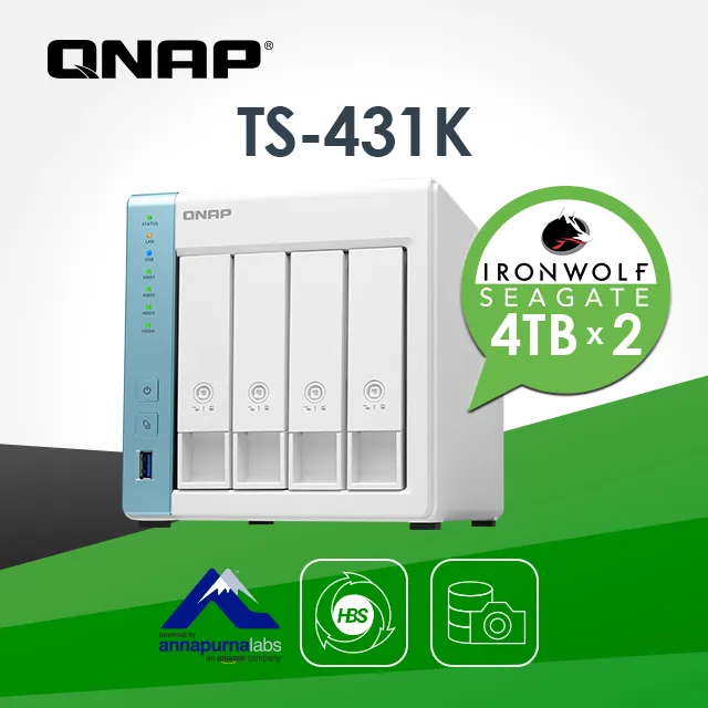 [希捷IronWolf 4TB*2] QNAP TVS-872X-i5-8G 8Bay NAS 歷史價格詳細信息