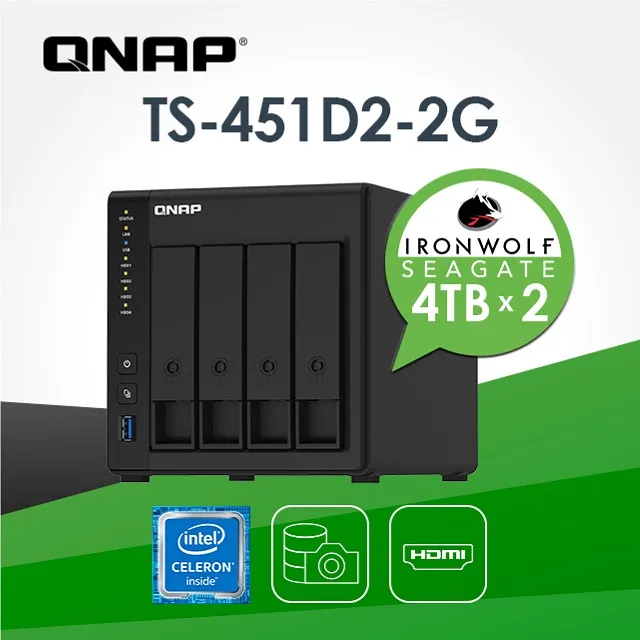 [希捷IronWolf 4TB*2] QNAP TVS-872X-i5-8G 8Bay NAS 歷史價格詳細信息