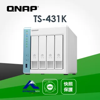 QNAP 威聯通 TS-431K 4-Bay NAS 網路儲存伺服器【JT3C】 歷史價格詳細信息