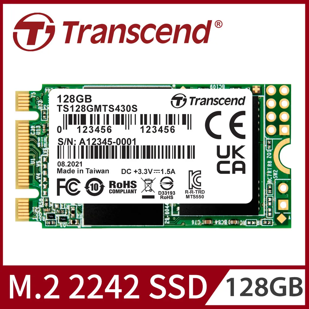 【Transcend 創見】MTS430S 128GB M.2 2242 SATA Ⅲ SSD固態硬碟(TS128GMTS430S 新舊包裝隨機出貨) 歷史價格詳細信息