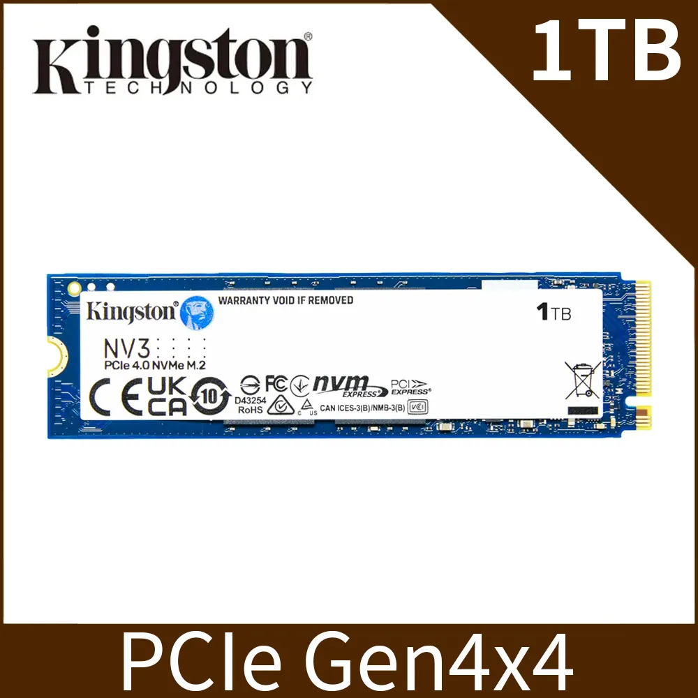金士頓 Kingston NV3 2T 2TB Gen4 PCIe SSD 固態硬碟 SNV3S 歷史價格詳細信息