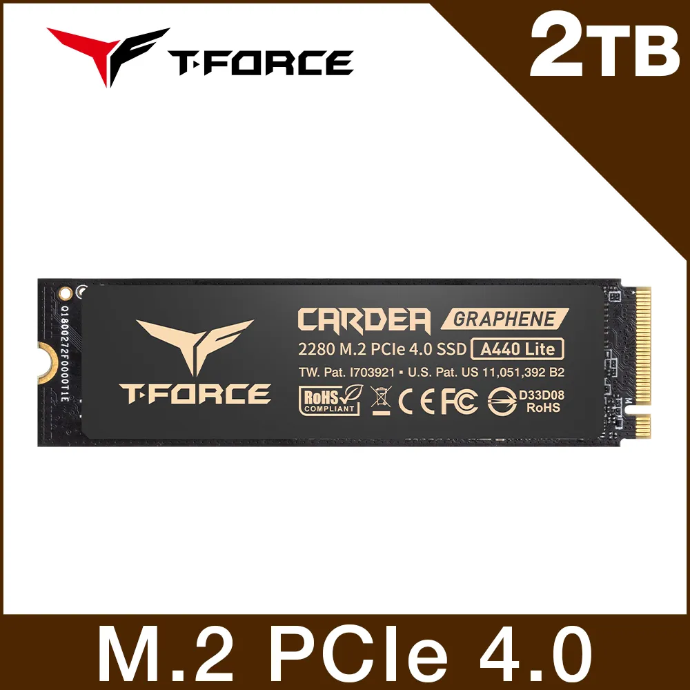【Team 十銓】T-FORCE A440 Lite 1TB M.2 2280 PCIe 4.0 ssd固態硬碟 含散熱片 5年保(最高讀取7400MB/s) 歷史價格詳細信息