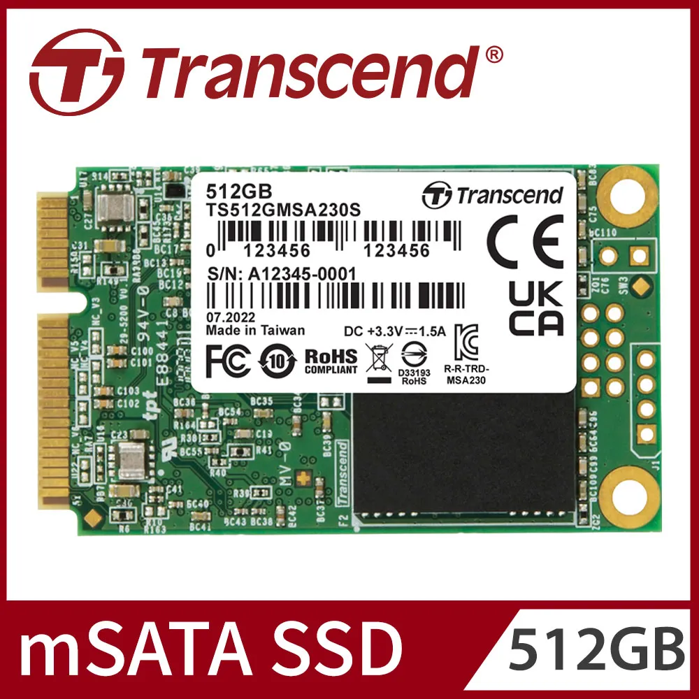 【Transcend 創見】MSA230S 256GB mSATA SATA Ⅲ SSD固態硬碟(TS256GMSA230S) 歷史價格詳細信息