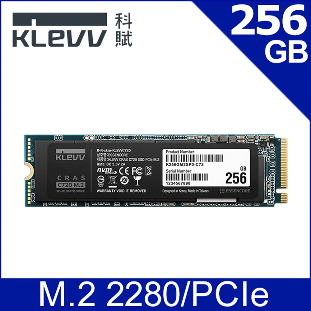 KLEVV科賦 CRAS C720 512GB/M.2 PCIe 2280/SSD固態硬碟/原價屋 歷史價格詳細信息