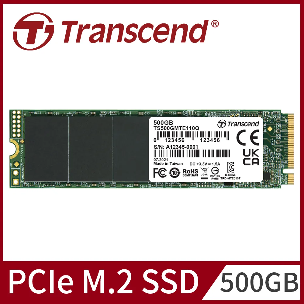Transcend 創見 MTE110Q 500GB M.2 2280 PCIe Gen3x4 SSD固態硬碟(TS500GMTE110Q) 歷史價格詳細信息