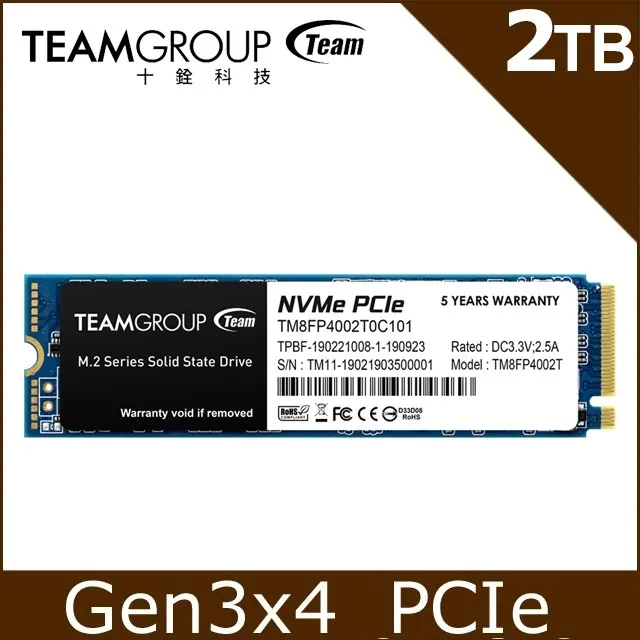 TEAM 十銓 MP34 4TB M.2 PCIe SSD 固態硬碟 NVMe 1.3 TEAM GROUP 十銓科技 歷史價格詳細信息