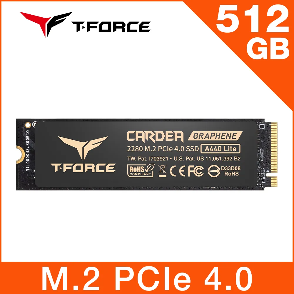 【Team 十銓】T-FORCE A440 Lite 1TB M.2 2280 PCIe 4.0 ssd固態硬碟 含散熱片 5年保(最高讀取7400MB/s) 歷史價格詳細信息