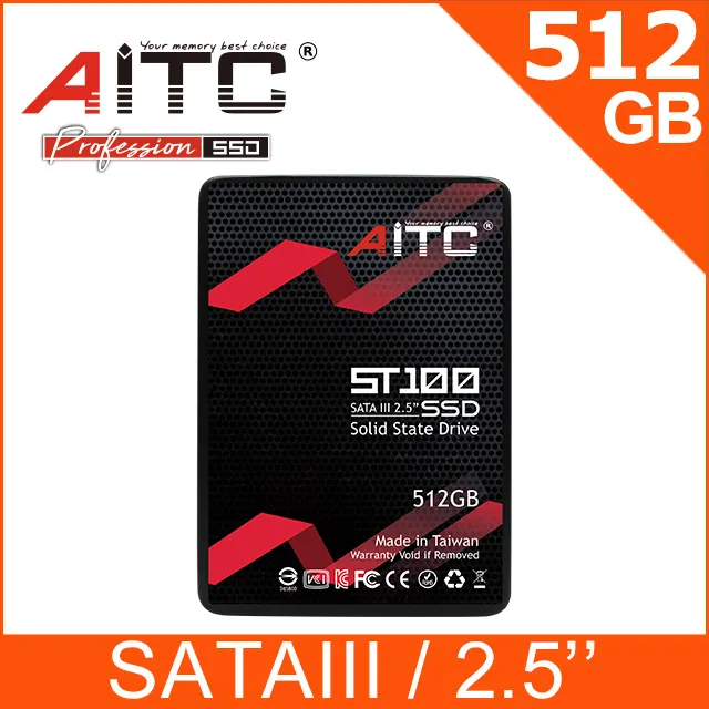 AITC 艾格 ST100 512GB 2.5吋 SATAⅢ SSD 固態硬碟 價格比較,價格查詢,歷史價格詳細信息
